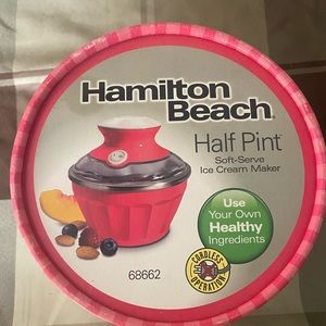 Never used Hamilton Beach ice cream maker